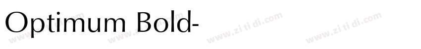 Optimum Bold字体转换